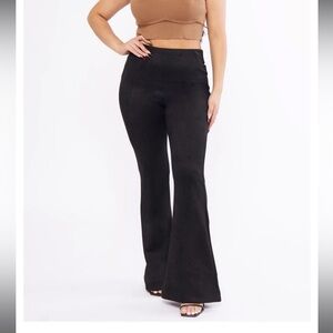 BBJ suede flare pants